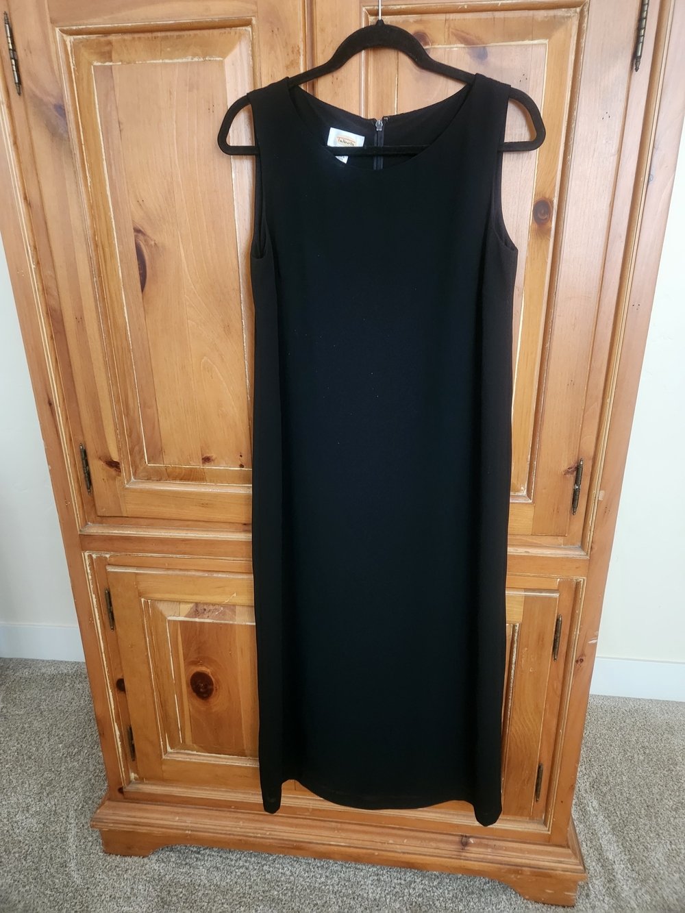 Talbots Black Sleeveless Shift Dress